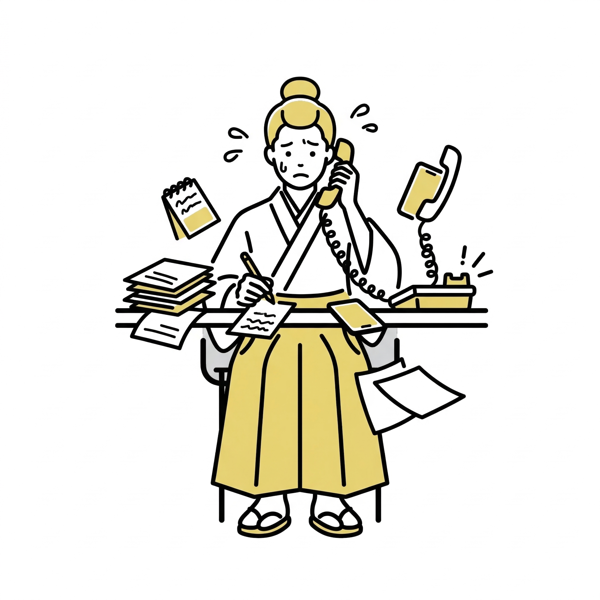 電話応対に追われてしまう